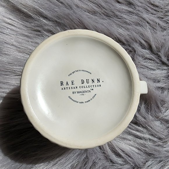 Rae Dunn by Magenta SAVOR wider mug with ridged bottom - Picture 3 of 8